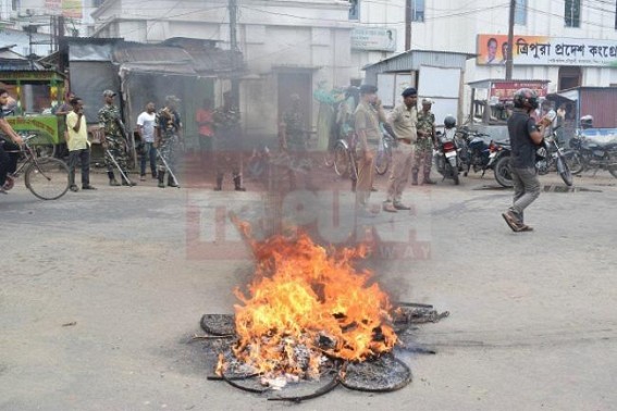 Congress sponsored shutdown cripples life in Tripura